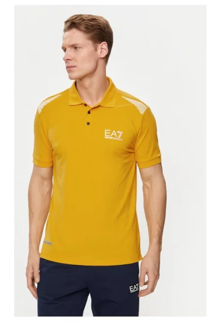 Мъжка тениска -  535537 - оранжево - полиестер