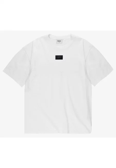 Мъжка тениска  Jacquard Label - бяла