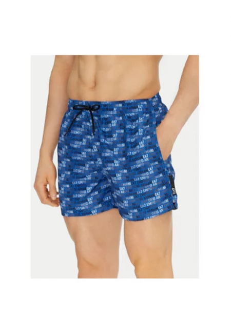 Мъжки бански шорти Emporio Armani  7M000510 AF13059 - Полиестер - Син