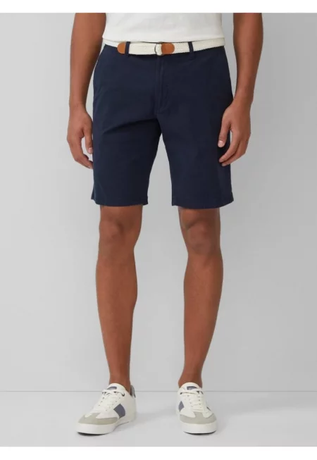 Мъжки чино шорти  Phoenix със средна талия и стандартна кройка - тъмносин