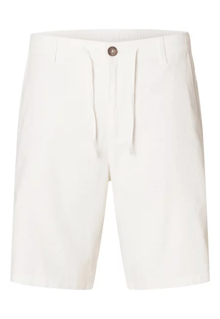 Мъжки къси панталони  16087638 - Органичен памук/лен - Екрю - Екрю