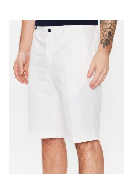 Мъжки къси панталони -  302009589 - Памук/Найлон - Бял - Бял