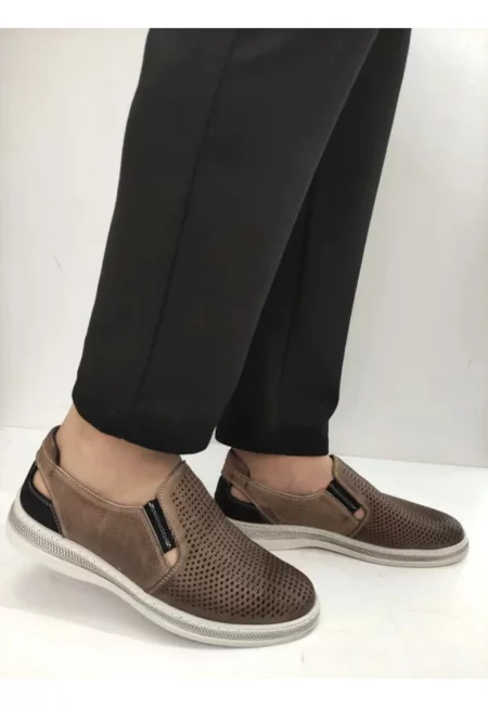 Мъжки обувки  411 Перфорирани - Taupe - Кафяв