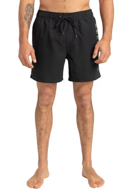 Мъжки шорти -  Полиестер - Черен