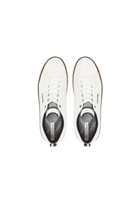 Мъжки спортни обувки - 5-13606-44 - S Oliver - Екокожа - Бял