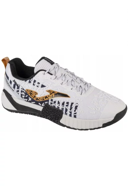 Мъжки спортни обувки  Thunder 2402 - дишащи - гъвкави - бели - Бял/Черен