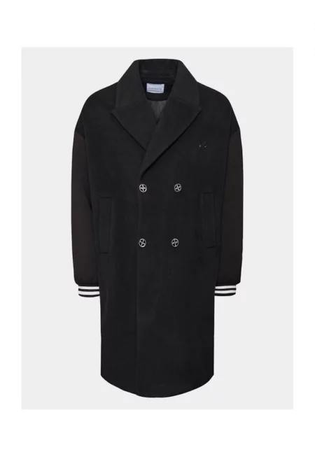 Мъжко палто -  303375072 - Вълна - Черно - Черен