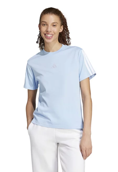 Памучна тениска с овално деколте