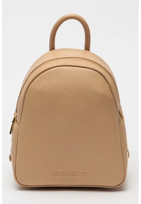 Раница от еко кожа с лого - Камел