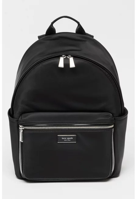 Раница Sam Icon от еко кожа с кожа - Черен