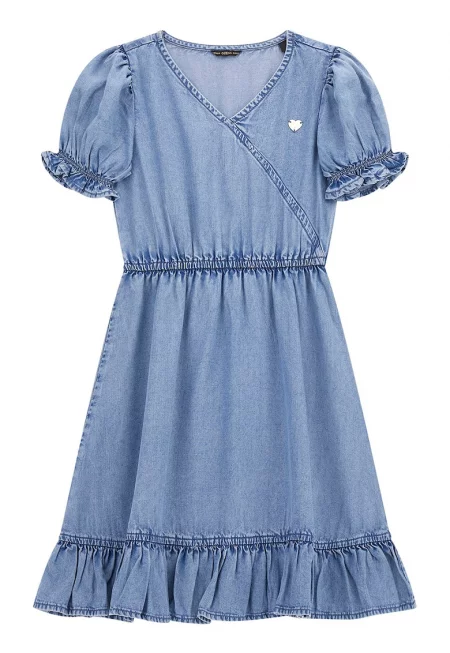 Разкроена рокля с лиосел - Лавандула