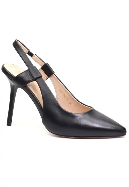 Разкроени дамски обувки K08113 071 черни