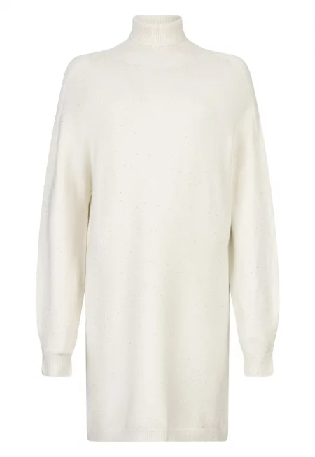 Рокля-поло с декоративни камъни