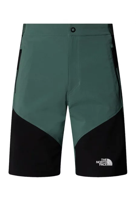 Слим хайкинг шорти Felik - Черен/Персийско зелено