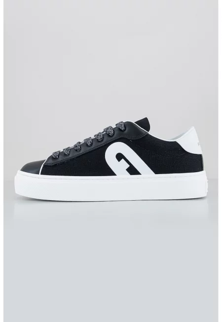 Спортни обувки с кожа - Бял/Черен