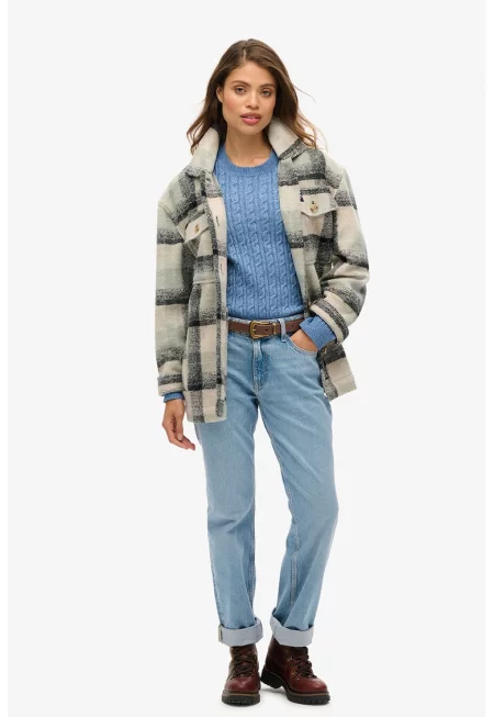 SUPERDRY - Пуловер с плетка осморка