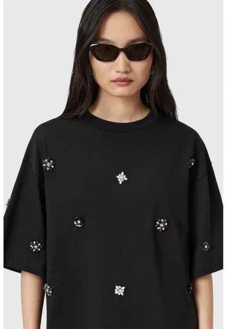 Свободна тениска Amelie с декорации