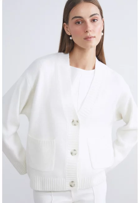 Свободна жилетка с шпиц и копчета