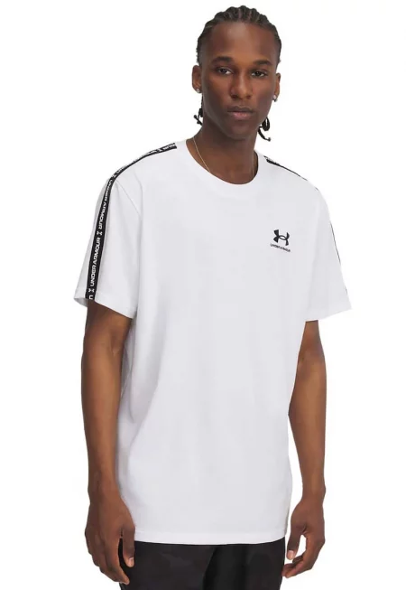 Тениска Icon с памук с лого - Бял/Черен