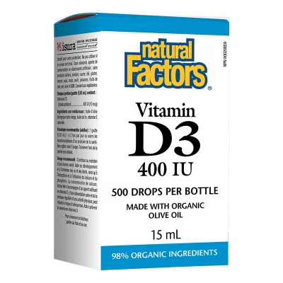 Витамин D3 - Vitamin D3, 400 IU x 15 ml/ 500 дози