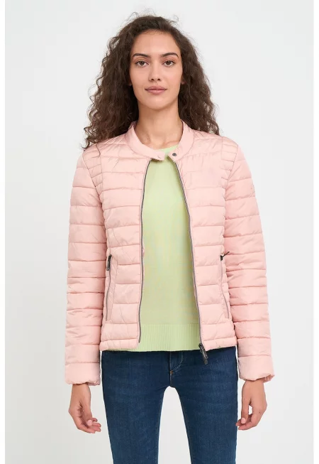 Водоустойчиво зимно яке - Бледо розово