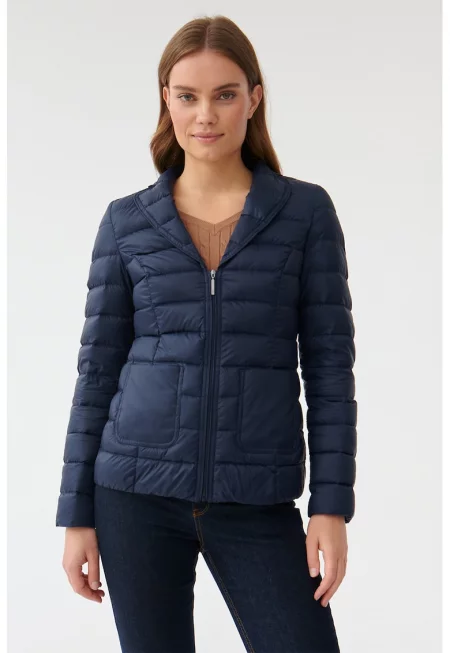 Зимно капитонирано яке Flatko - Тъмносин