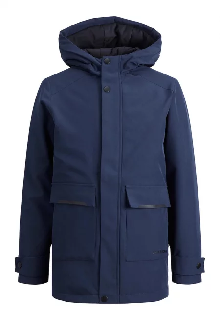 Зимно яке с качулка и джобове