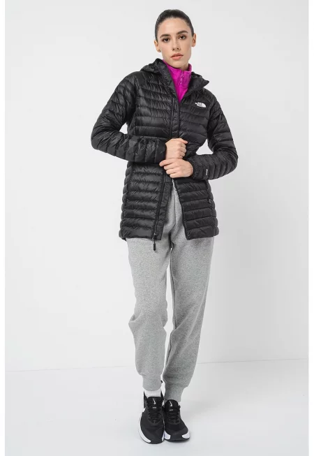 Зимно яке Trevaik за хайкинг с пухена вата - Черен