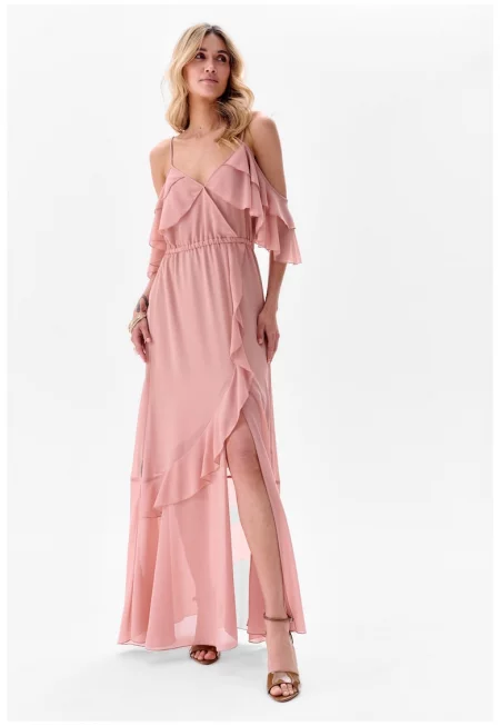 Bakalia Flowy Cold Shoulder Dress