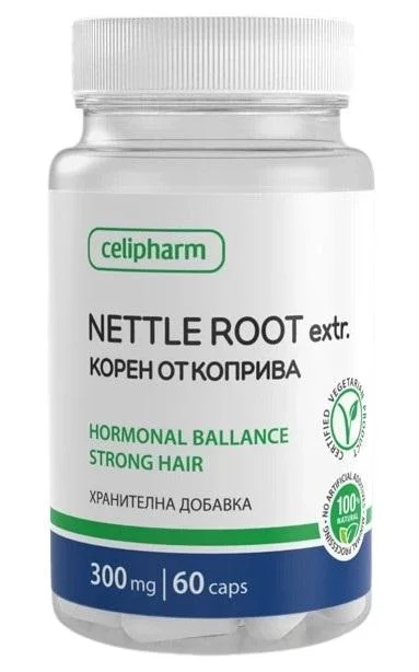 Celipharm Nettle Root Хранителна добавка с екстракт от коприва
