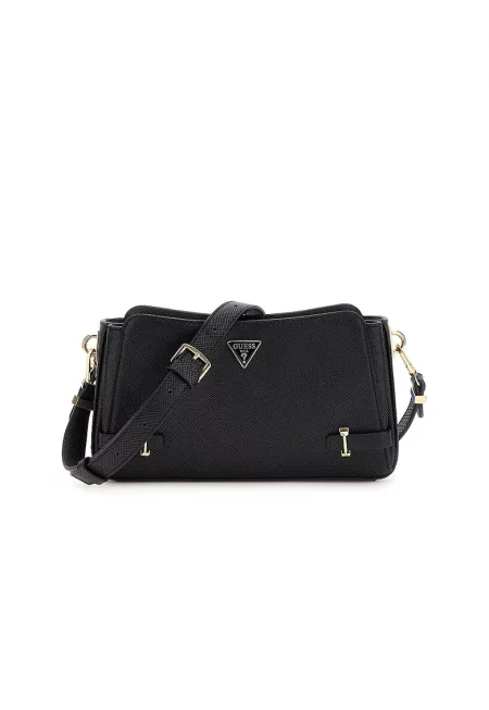 Чанта през рамо с метализиран ефект