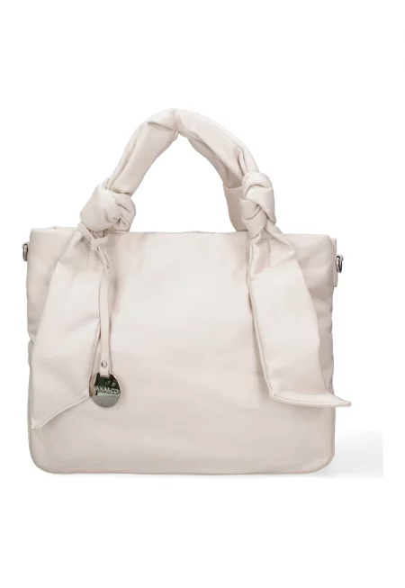 Чанта за рамо от еко кожа - Бежов