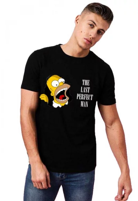 Черна мъжка тениска - Simpson