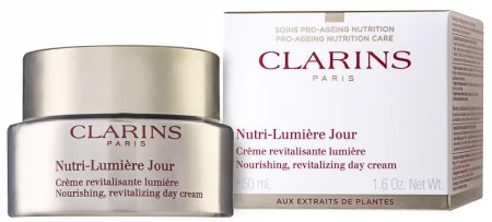 Clarins Nutri Lumiere Revive Дневен ревитализиращ и регенериращ крем против бръчки за зряла кожа