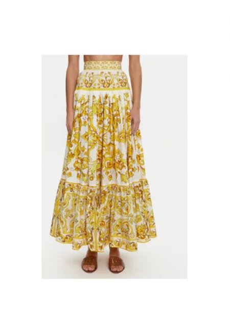 Дамска пола -  305315373 - Памучна - Жълта - Жълт