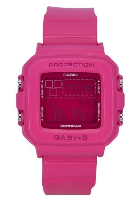 Дамски часовник  Baby-G BGD-10K-4 - розова каишка от смола - цифров дисплей - водоустойчив 100м - 39x14.7mm