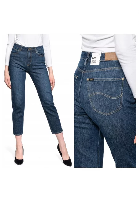 Дамски дънки -  Carol New Straight - 25457-46 - Памук - Дълги - Стандартна кройка - Дънкови - W28-L33 US - Сини