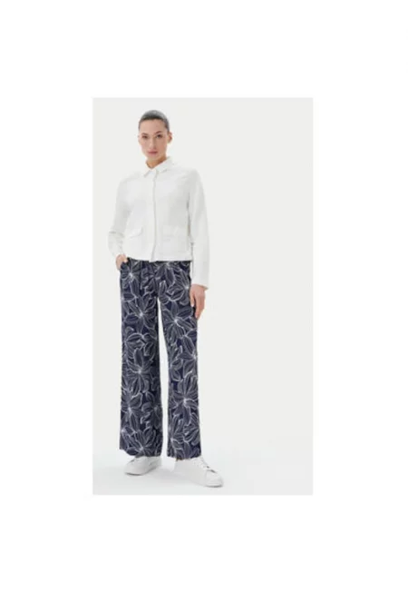 Дамски панталон  14002153 - Вискоза - Тъмносин