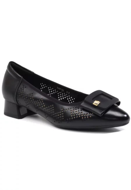 Дамски перфорирани обувки 3297 23 - Черен