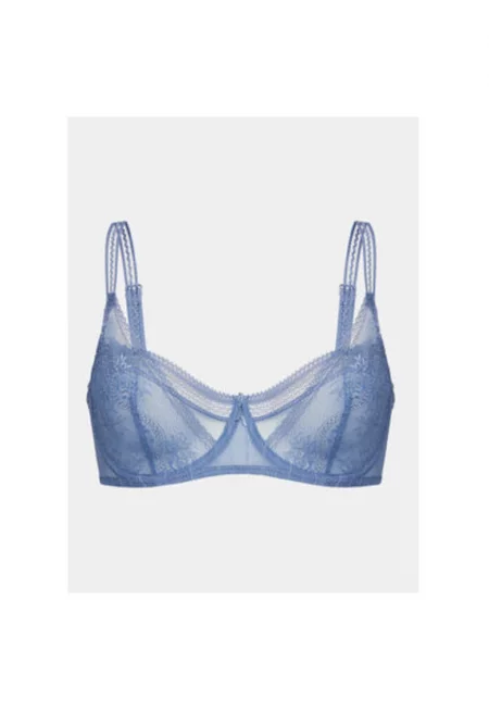 Дамски сутиен -  303815813 - Найлон/Еластан - Син