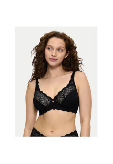 Дамски сутиен -  305249920 - Полиамид/Еластан - Черен
