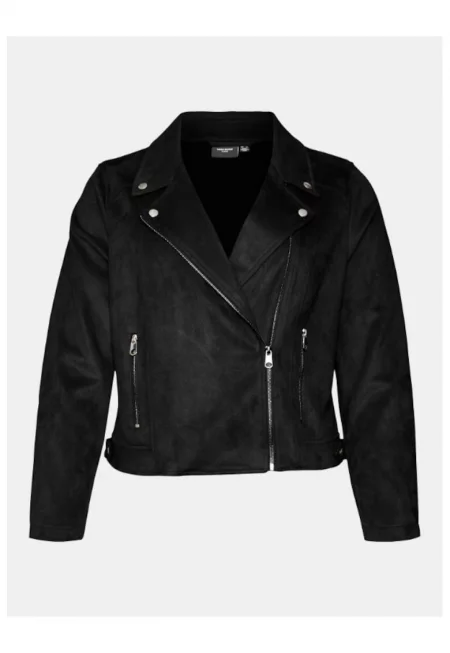 Дамско яке -  303785666 - Еко кожа - Черен