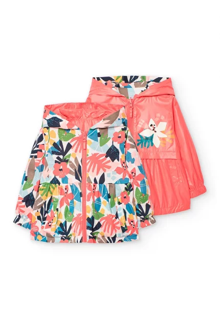 Двулицево яке с качулка и разкроена долна част