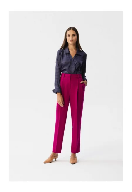 Елегантен дамски панталон -  Anigran - слива - Виолетов