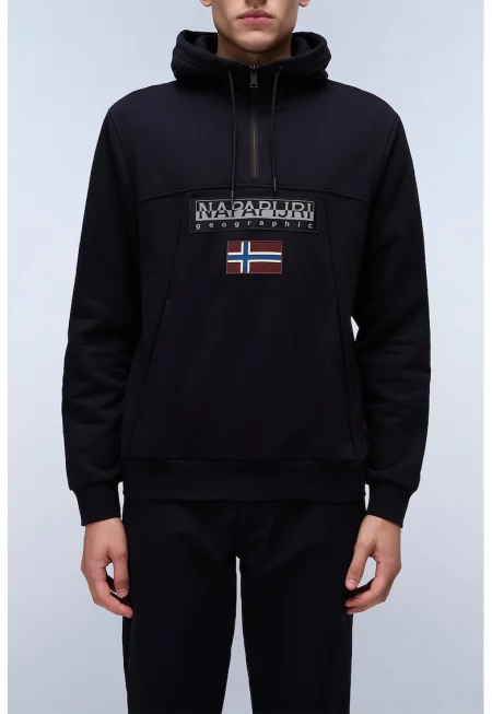 Худи Burgee с къс цип