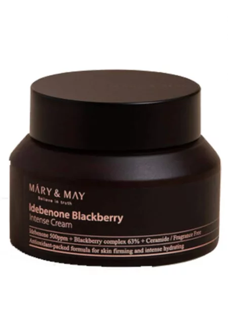 Интензивен крем за лице Mary and May - Idebenone + blackberry - 70 мл