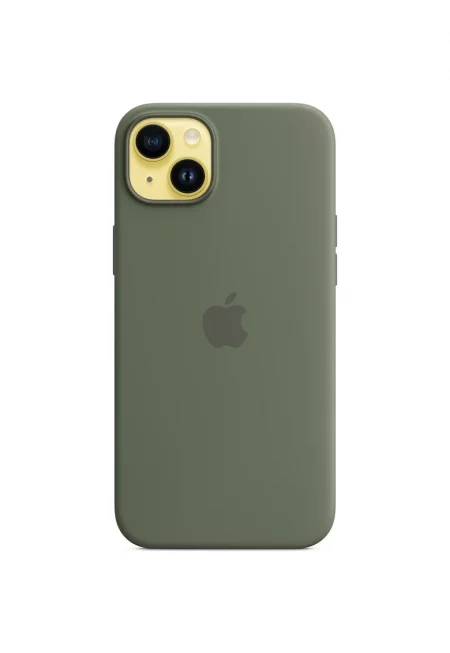 Калъф  Silicone Case with MagSafe - За iPhone 14 Plus - Olive