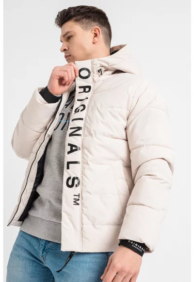 Капитонирано зимно яке с качулка