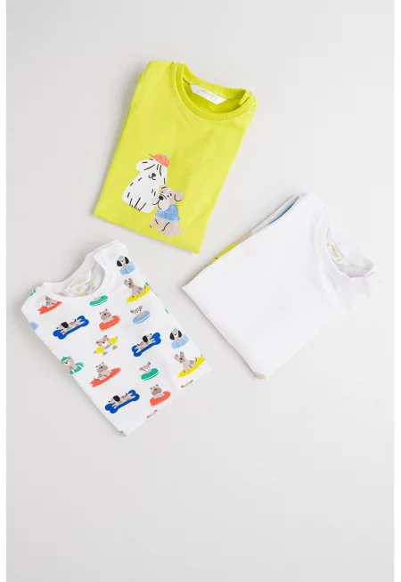 Къс гащеризон с принт - Многоцветен