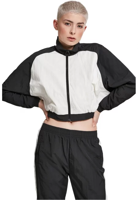 Късо яке в цветен блок